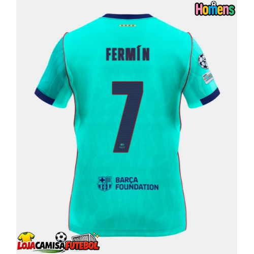 Camisa de Futebol Barcelona Fermin Lopez #7 Equipamento Alternativo 2026-27 Manga Curta